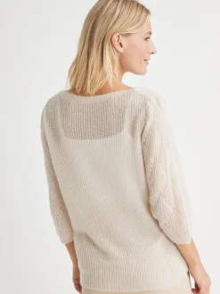 Pull en côtes perlées