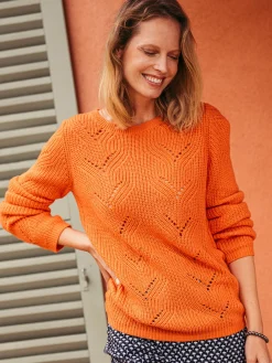 Pull en côtes perlées