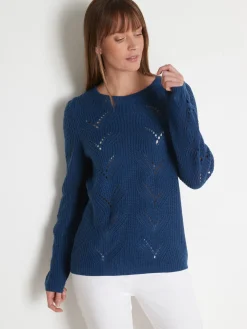 Pull en côtes perlées