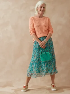 Pull en côtes perlées