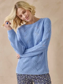 Pull en côtes perlées