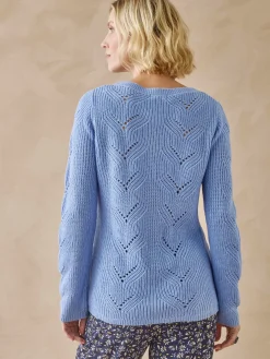 Pull en côtes perlées