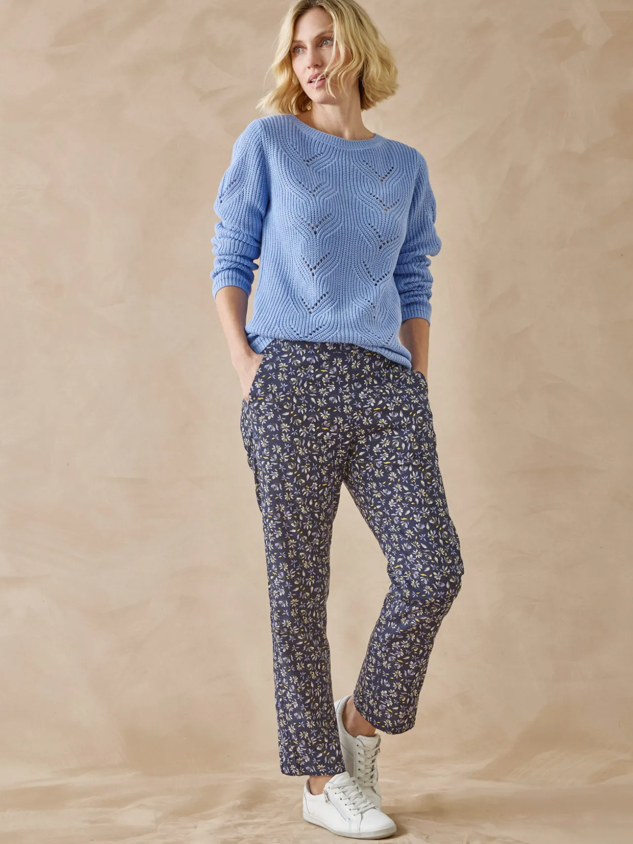 Pull en côtes perlées