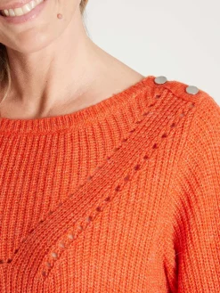 Pull en côtes perlées