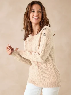 Pull en maille fantaisie col rond