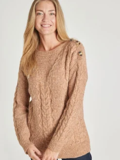 Pull en maille fantaisie col rond