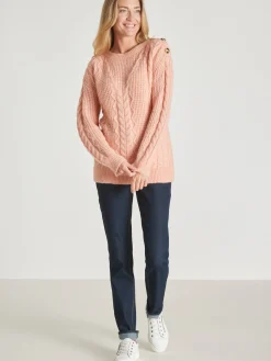 Pull en maille fantaisie col rond