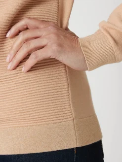 Pull en maille jersey et ottoman