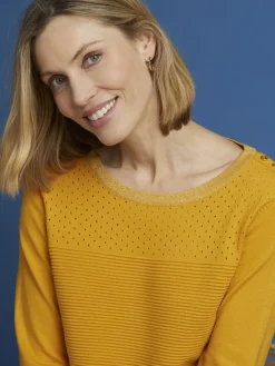 Pull en maille jersey et ottoman