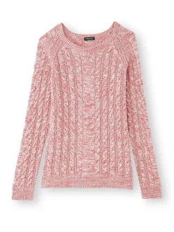 Pull en maille torsadée