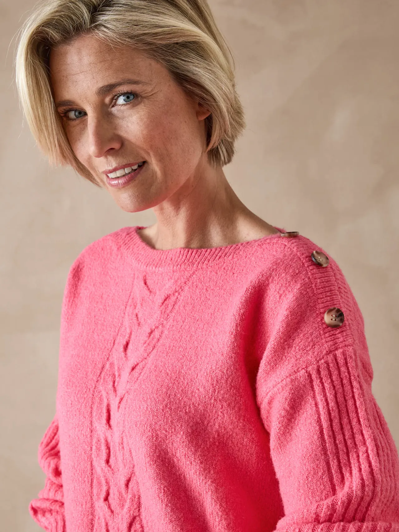 Pull encolure bateau en jersey envers