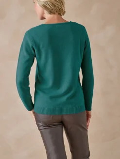 Pull encolure V manches longues