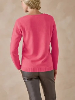 Pull encolure V manches longues