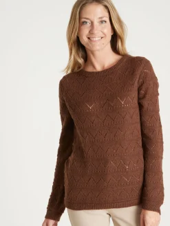 Pull fantaisie avec laine et alpaga