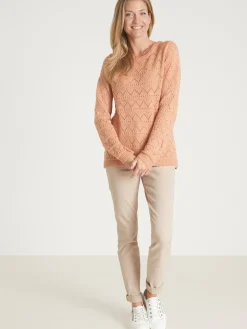 Pull fantaisie avec laine et alpaga