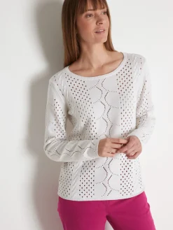 Pull fantaisie encolure ronde