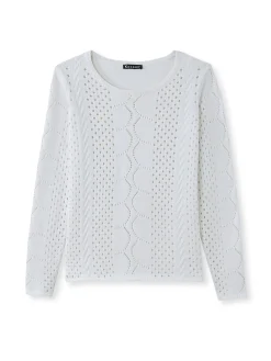 Pull fantaisie encolure ronde