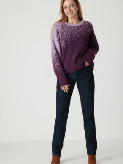 Pull jacquard intarsia