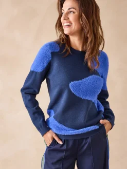 Pull jacquard intarsia