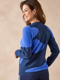 Pull jacquard intarsia