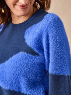 Pull jacquard intarsia