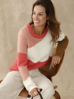 Pull jersey intarsia