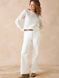 Pull jeux de points fantaisie ajourés