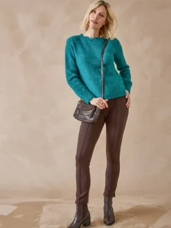 Pull jeux de points fantaisie ajourés