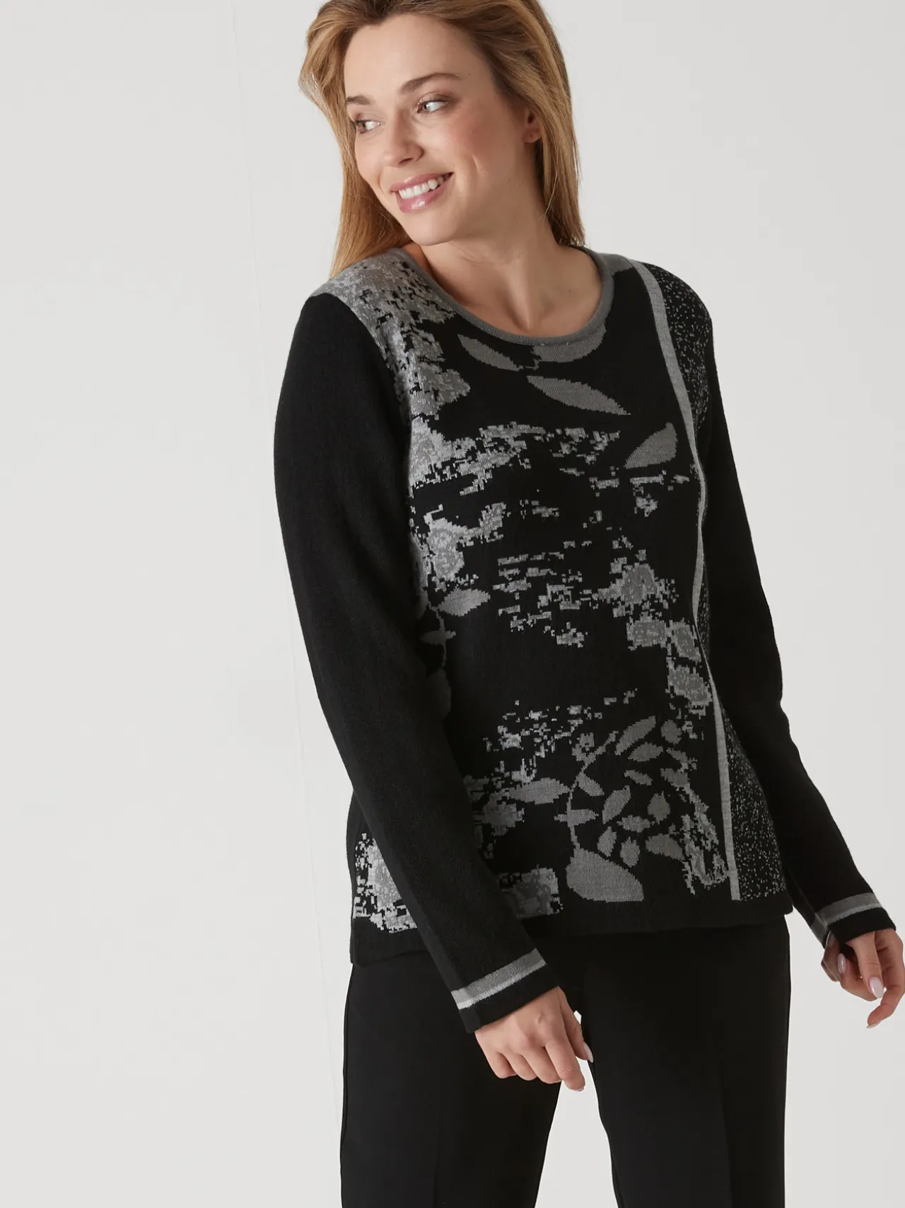 Pull maille jacquard