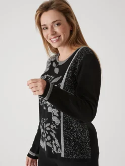 Pull maille jacquard