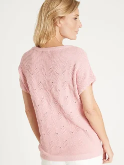 Pull maillle fantaisie manches T