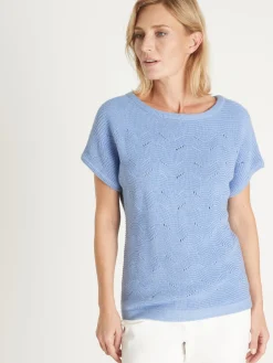 Pull maillle fantaisie manches T