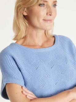 Pull maillle fantaisie manches T