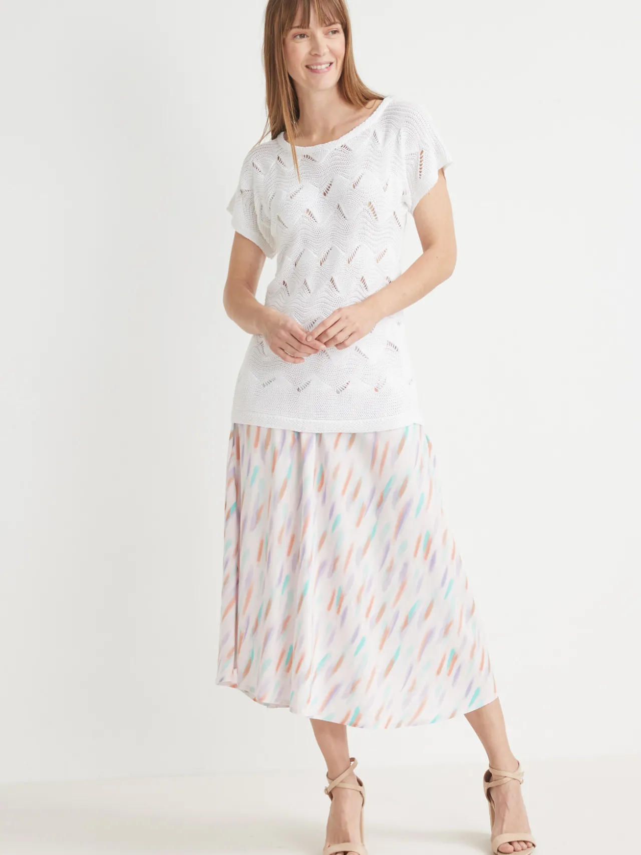 Pull maillle fantaisie manches T