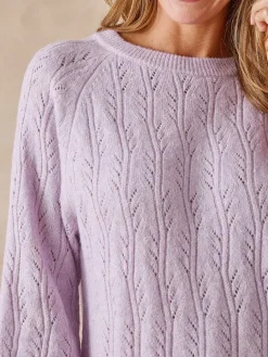 Pull manches au coude avec laine