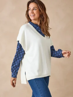 Pull manches courtes avec laine mérinos