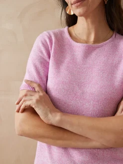 Pull manches courtes encolure ronde