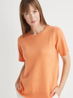 Pull manches courtes encolure ronde