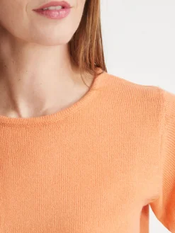 Pull manches courtes encolure ronde