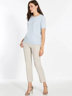 Pull manches courtes encolure ronde