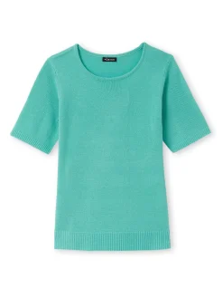 Pull manches courtes encolure ronde