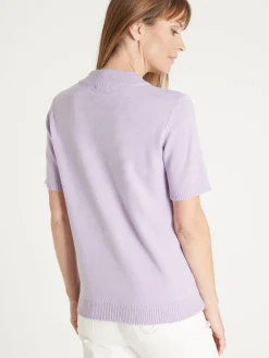 Pull manches courtes encolure tunisienne