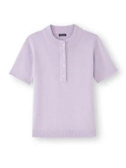 Pull manches courtes encolure tunisienne