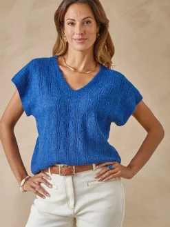 Pull manches T avec laine