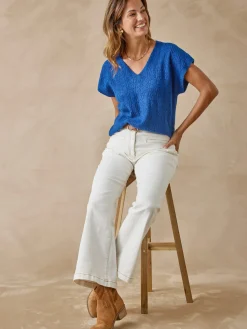 Pull manches T avec laine