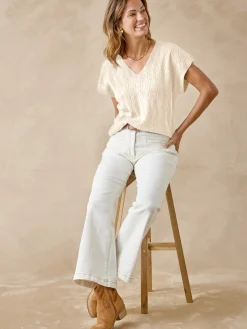 Pull manches T avec laine