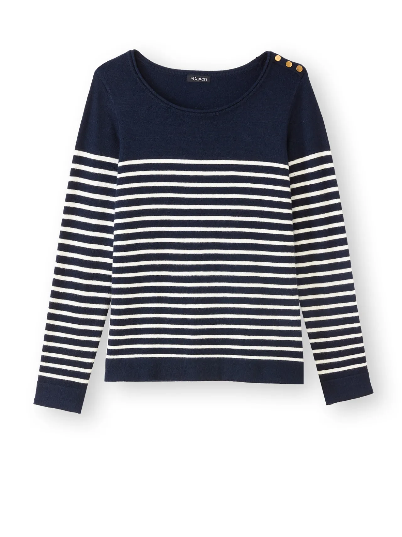 Pull marinière col rond