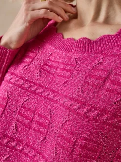 Pull point fantaisie avec laine