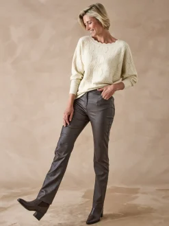 Pull point fantaisie avec laine