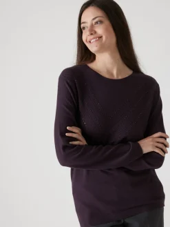 Pull point fantaisie détails rivets